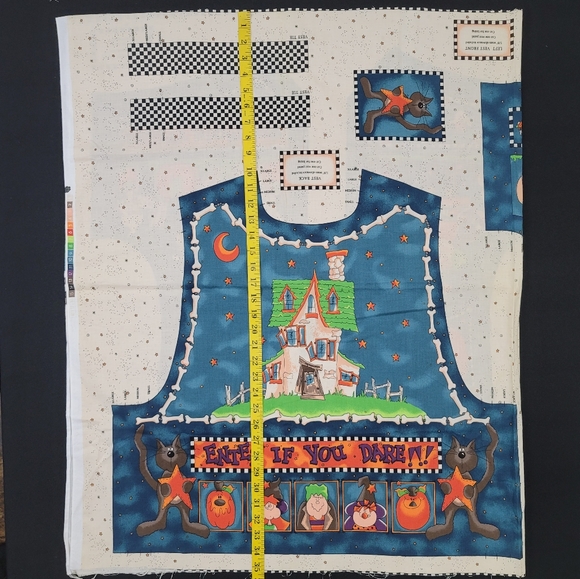 Cut & Sew Vest Fabric Panel ENTER IF YOU DARE - Picture 7 of 16